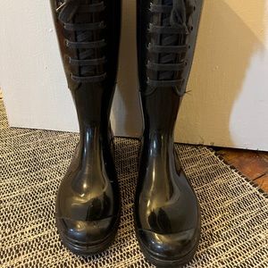 Studio Pollini Lace Up Rainboots